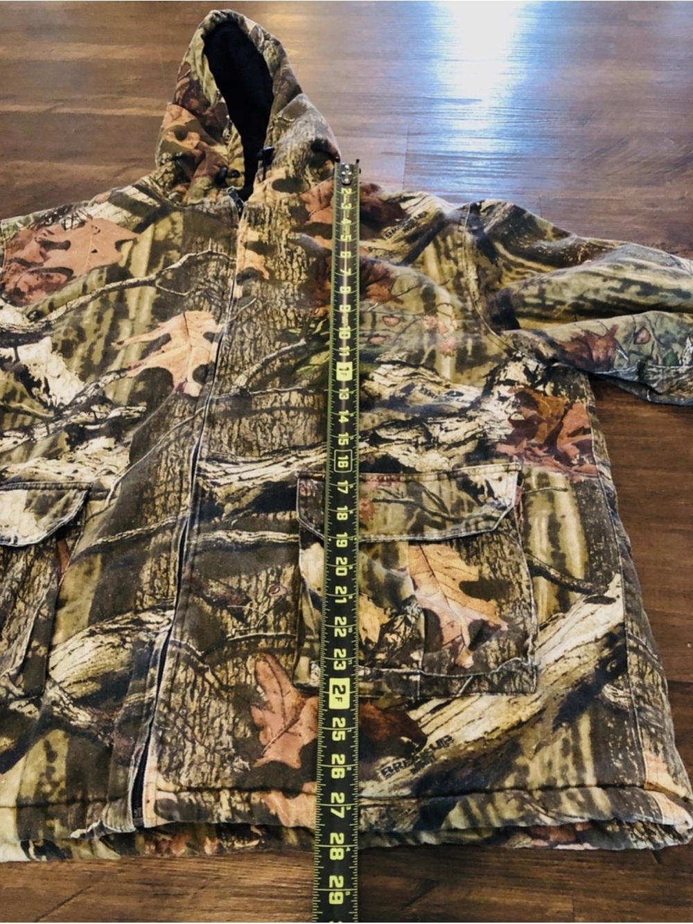 Mossy Oak Break Up Infinity Camouflage Insulated Men XL Hooded Hunting Jacket - Picture 13 of 16